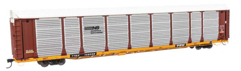 WalthersProto 920-101526 89' Thrall Bi-Level Auto Carrier - Ready To Run -- Norfolk Southern TTGX