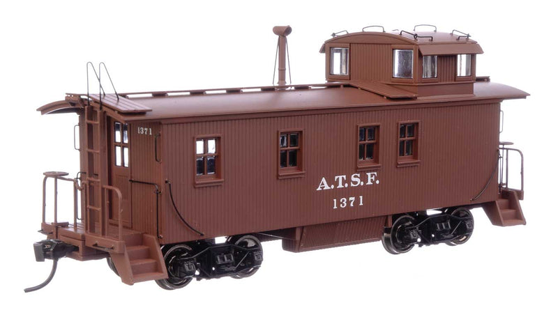 WalthersProto 920-103206 30' ATSF 1300-Series Wood Waycar (Caboose) - Ready to Run -- Santa Fe - A. T. & S. F.