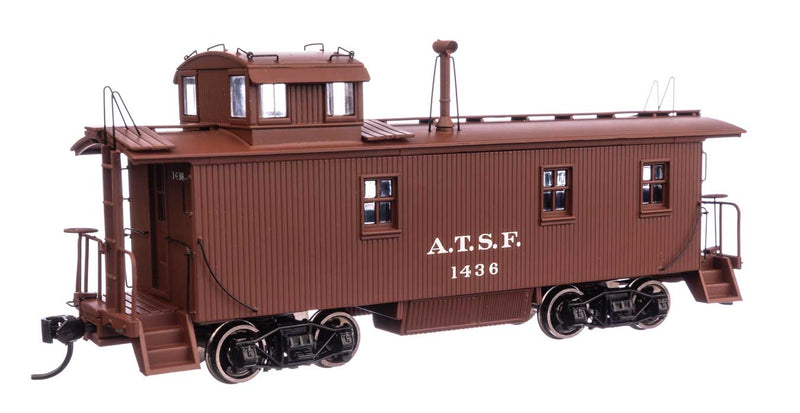 WalthersProto 920-103207 30' ATSF 1300-Series Wood Caboose - Ready to Run -- Santa Fe A.T.S.F.