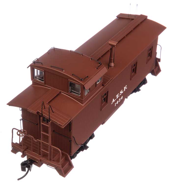 WalthersProto 920-103207 30' ATSF 1300-Series Wood Caboose - Ready to Run -- Santa Fe A.T.S.F.