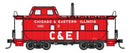 PREORDER Walthers Proto HO 920-103618 Wabash Streamlined Caboose, Chicago & Eastern Illinois