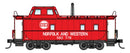 PREORDER Walthers Proto HO 920-103620 Wabash Streamlined Caboose, Norfolk & Western (with Logo)