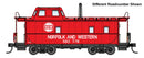 PREORDER Walthers Proto HO 920-103621 Wabash Streamlined Caboose, Norfolk & Western (with Logo)