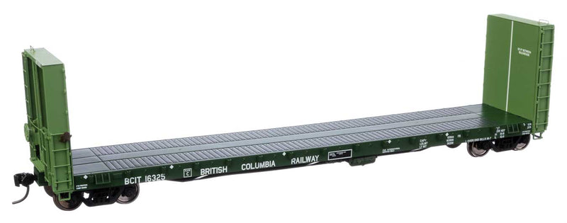 WalthersProto 920-104343 50' CC&F Bulkhead Flatcar - Ready to Run -- British Columbia BCIT