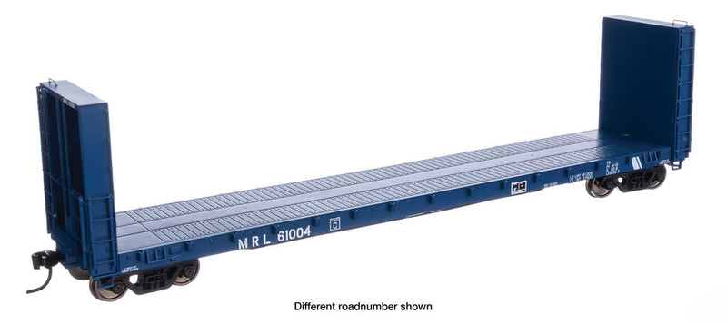 WalthersProto 920-104362 50' CC&F Bulkhead Flatcar - Ready to Run -- 50' CC&F Bulkhead Flatcar - Ready to Run -- Montana Rail Link