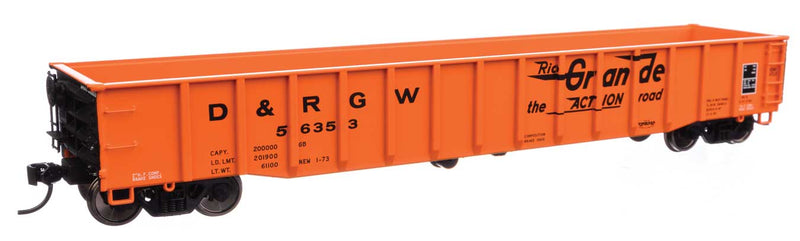 WalthersProto 920-105510 53' Thrall Gondola - Ready to Run -- Denver & Rio Grande Western(TM)