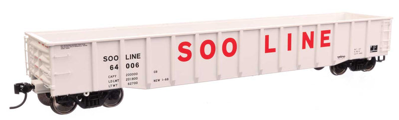 WalthersProto 920-105526 53' Thrall Gondola - Ready to Run -- Soo Line
