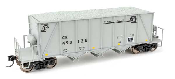 WalthersProto 920-106031 HO 40' Ortner 100-Ton Open Aggregate Hopper - Ready to Run - Conrail