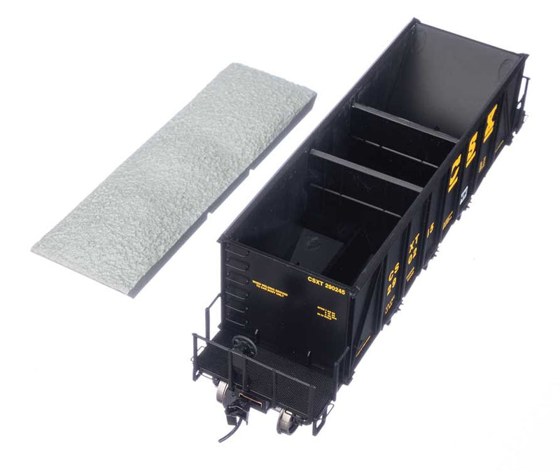 WalthersProto 920-106035 HO 40' Ortner 100-Ton Open Aggregate Hopper - Ready to Run - CSX