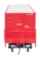 WalthersProto 920-106038 HO 40' Ortner 100-Ton Open Aggregate Hopper - Ready to Run - Florida East Coast