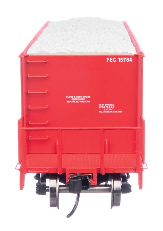 WalthersProto 920-106039 HO 40' Ortner 100-Ton Open Aggregate Hopper - Ready to Run - Florida East Coast