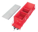 WalthersProto 920-106039 HO 40' Ortner 100-Ton Open Aggregate Hopper - Ready to Run - Florida East Coast