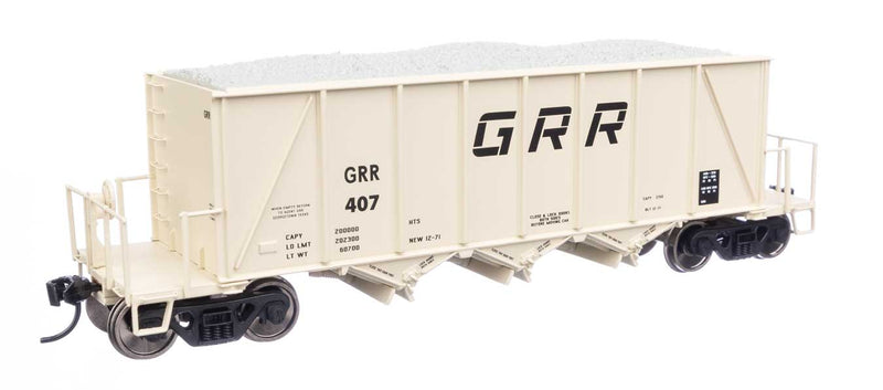 WalthersProto 920-106040 HO 40' Ortner 100-Ton Open Aggregate Hopper - Ready to Run - Georgetown Railroad