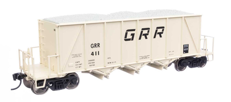 WalthersProto 920-106041 HO 40' Ortner 100-Ton Open Aggregate Hopper - Ready to Run - Georgetown Railroad