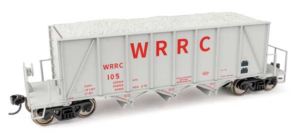 WalthersProto 920-106046 HO 40' Ortner 100-Ton Open Aggregate Hopper - Ready to Run - Western Railroad (WRRC)