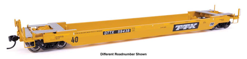 PREORDER WalthersProto 920-109156 HO Gunderson Rebuilt All-Purpose 40' Well Car - Ready-To-Run -- DTTX (Old Logo)