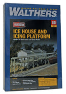 Walthers Cornerstone 933-3049 Icehouse and Platform - Kit - 18-1/2 x 6-1/4" 46.9 x 15.8cm, HO Scale