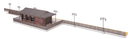PREORDER Walthers Cornerstone HO 933-3392 Amtrak Rural Station Kit