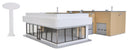 Walthers Cornerstone HO 933-3483 Wayne Bros. Ford Dealership Kit, 8-7/8 x 12-1/8 x 3-7/8" 22.5 x 30 x 9.8cm