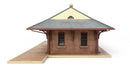 Walthers Cornerstone 933-3553 Pennsylvania System Brick Combination Station - Kit, HO