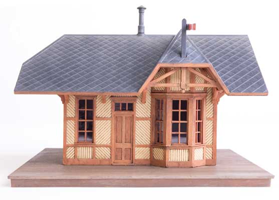 Walthers Cornerstone 933-3555 HO Victoria Springs Station - Kit - 4-7/16 x 3-13/16 x 3-5/16"  11.2 x 9.6 x 8.4cm