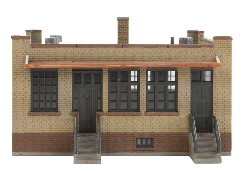 Walthers Cornerstone 933-3834 Industrial Office -- Kit - 3-5/8 x 2-1/4 x 1-3/4" 9.2 x 5.7 x 4.4cm, N Scale