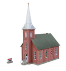 PREORDER Walthers Cornerstone 933-3858 Brick Church -- Kit - 4-7/8 x 2-3/4 x 6-7/16" 12.38 x 6.99 x 16.35cm, N Scale
