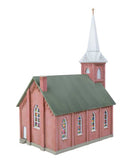 PREORDER Walthers Cornerstone 933-3858 Brick Church -- Kit - 4-7/8 x 2-3/4 x 6-7/16" 12.38 x 6.99 x 16.35cm, N Scale