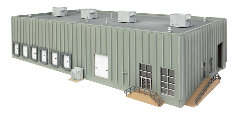 Walthers Cornerstone 933-3864 Concrete Grocery Warehouse -- Kit, N