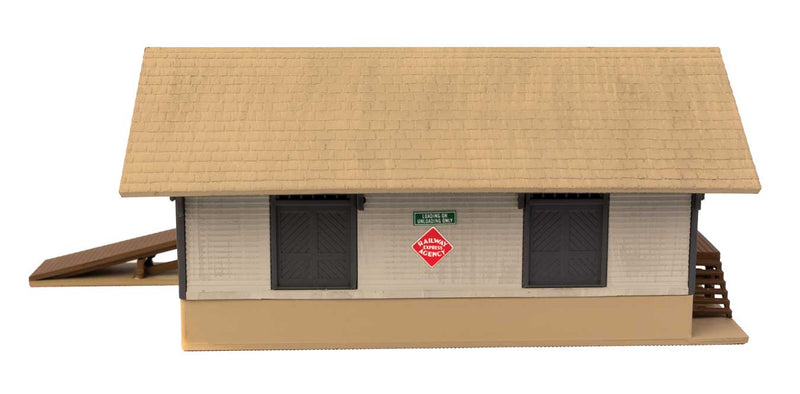 Walthers Cornerstone 933-3895 Golden Valley Freight House -- Kit - 4 x 2-1/8 x 2" 10.1 x 5.3 x 5cm, N