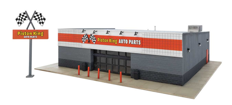 Walthers Cornerstone 933-4114 Auto Parts Store -- Kit - 9-15/16 x 8-7/8 x 2-7/8" 25.2 x 22.5 x 7.3cm, HO