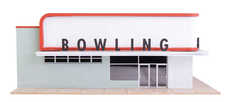 Walthers Cornerstone 933-4118 Vintage Bowling Alley -- Kit - 12-3/8 x 7-7/16 x 3" 31.4 x 18.8 x 7.6cm, HO