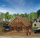 Walthers Cornerstone 933-4157 House Under Construction - Kit - 3-13/32 x 4-13/32 x 2-25/32" 8.6 x 11.1 x 7cm, HO