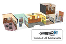 Walthers Cornerstone HO 933-4700 Spaces Merchants Row I Interior Lighting & Detail Insert