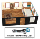 Walthers Cornerstone HO 933-4704 Spaces Brick Cape Cod House Interior Lighting & Detail Insert