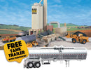 Walthers Cornerstone HO 933-B3085 Asphalt Factory with Trlr