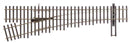 WalthersTrack 948-70013 Code 70 Nickel Silver DCC Friendly Number 4 Turnout - Left Hand, HO