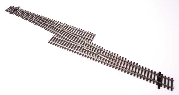 WalthersTrack 948-83076 Code 83 Nickel Silver DCC Friendly Number 6 Single Crossover Turnout -- Right Hand, HO