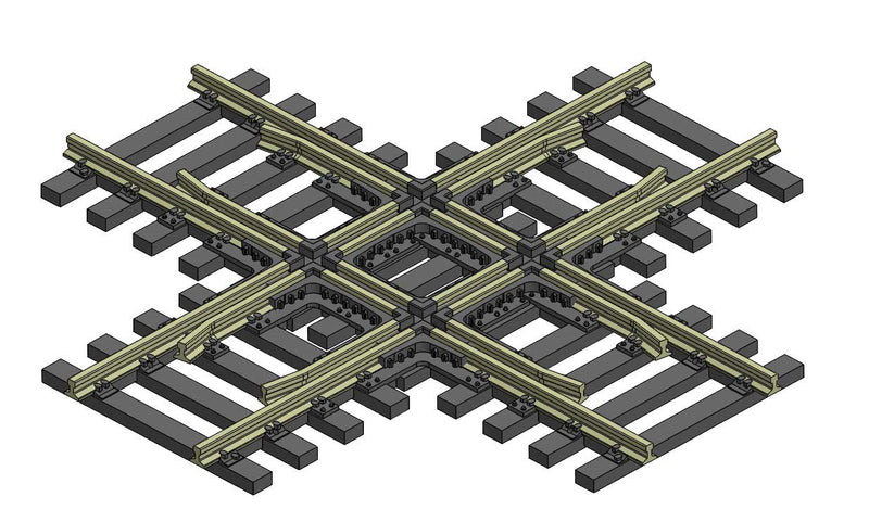 PREORDER Walthers Track HO 948-83090 Code 83 90-Degree Crossing