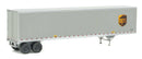Walthers (SceneMaster) HO 949-2459 53' Stoughton Trailer 2-Pack, Assembled, United Parcel Service (Modern Shield Logo; gray, brown, yellow)