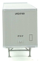 Walthers (SceneMaster) HO 949-2459 53' Stoughton Trailer 2-Pack, Assembled, United Parcel Service (Modern Shield Logo; gray, brown, yellow)