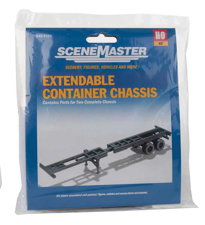 Walthers Scenemaster 949-4105 HO Extendible Container Chassis - Kit