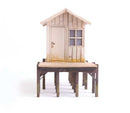 Walthers SceneMaster 949-4110 HO Fisherman's Shanty - Laser-Cut Wood Kit - 3-9/64 x 1-1/2  x 2-1/8"  8 x 3.7 x 5.4cm