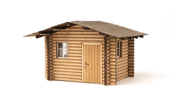 Walthers SceneMaster 949-4113 HO Forest Cabin - Laser-Cut Wood Kit - 2-1/2 x 2 x 1-1/2"  6.5 x 5.1 x 4cm