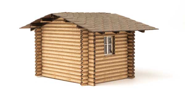 Walthers SceneMaster 949-4113 HO Forest Cabin - Laser-Cut Wood Kit - 2-1/2 x 2 x 1-1/2"  6.5 x 5.1 x 4cm