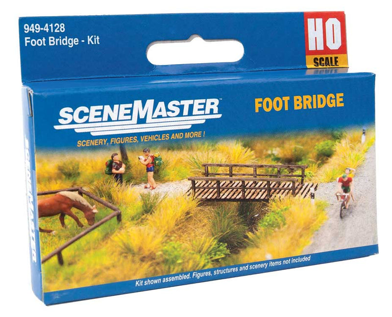 Walthers Scenemaster 949-4128 HO Foot Bridge -- Kit - 2-3/8 x 7/8 x 1/2"  6 x 2.2 x 1.3cm