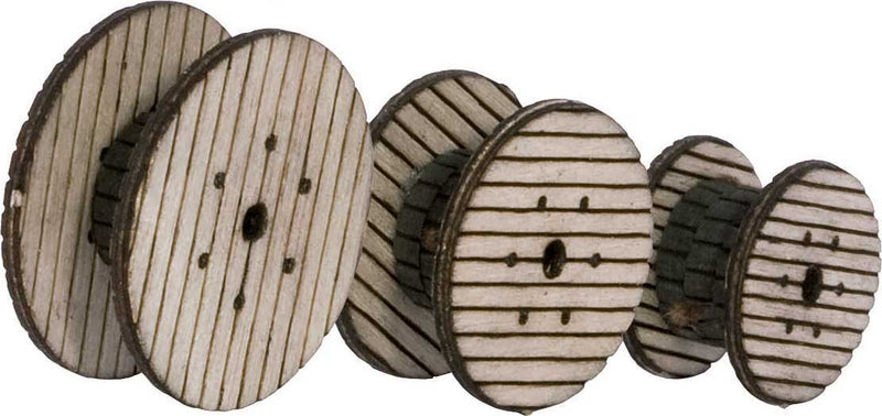 Walthers Scenemaster 949-4155 HO Cable Reels -- Laser-cut Wood Kit