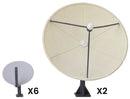 PREORDER Walthers (SceneMaster) HO 949-4209 Satellite Dishes Kit, 6 Small and 2 Large