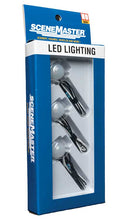 Walthers SceneMaster 949-4871 LED Dome Building Light 3-Pack - Natural White, All Scale