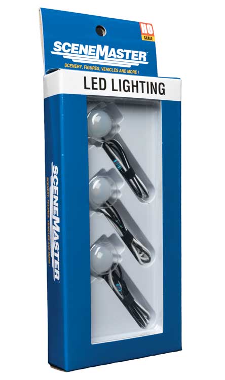 Walthers SceneMaster 949-4871 LED Dome Building Light 3-Pack - Natural White, All Scale